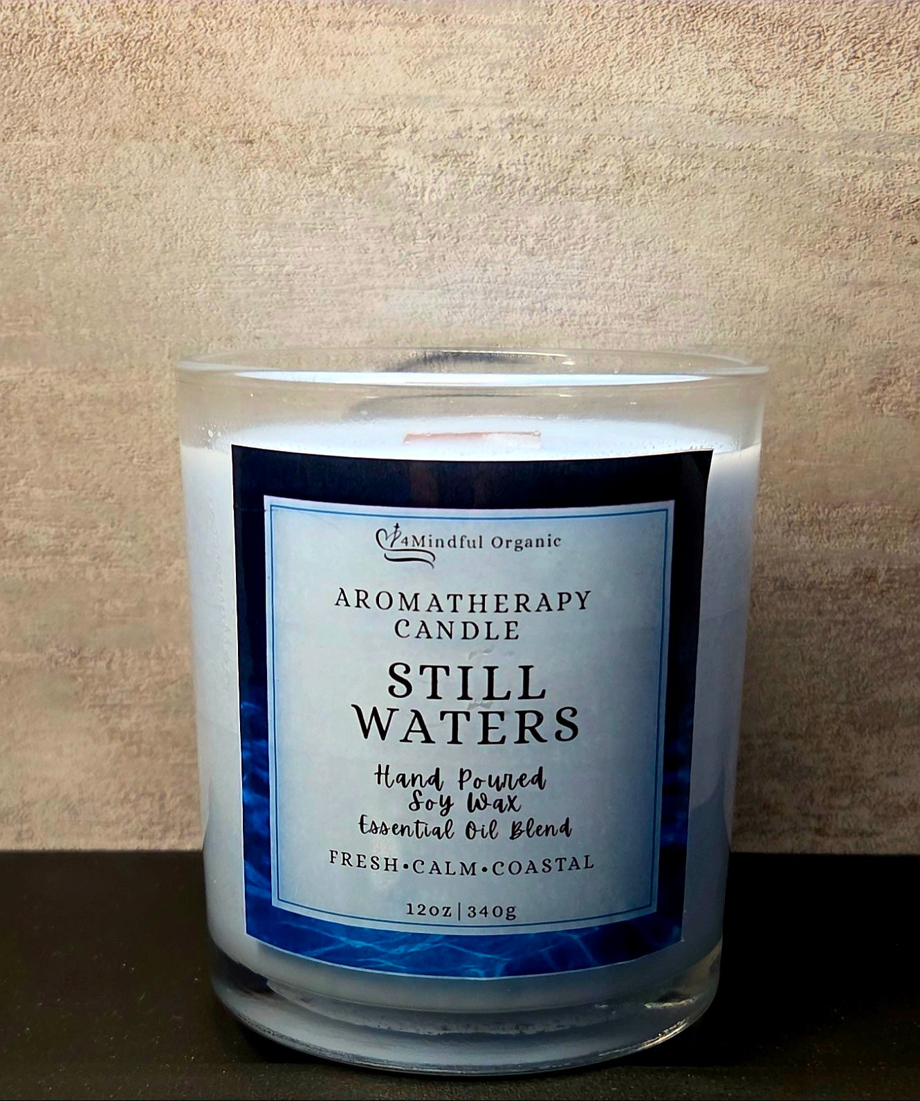 Still Waters Aromatherapy Candle - 4Mindful Organic LLC 
