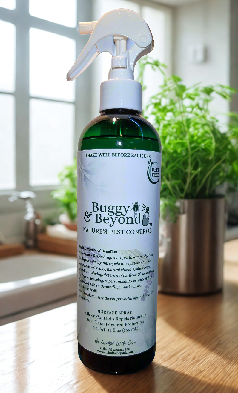 Buggy & Beyond™ Surface Spray – Nature’s Pest Control - 4Mindful Organic LLC 