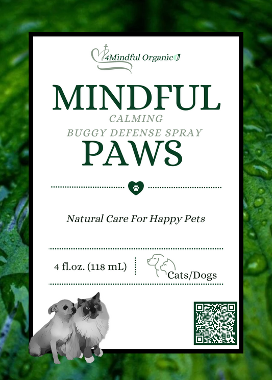 4oz Mindful Paws Protection Spray - 4Mindful Organic LLC 