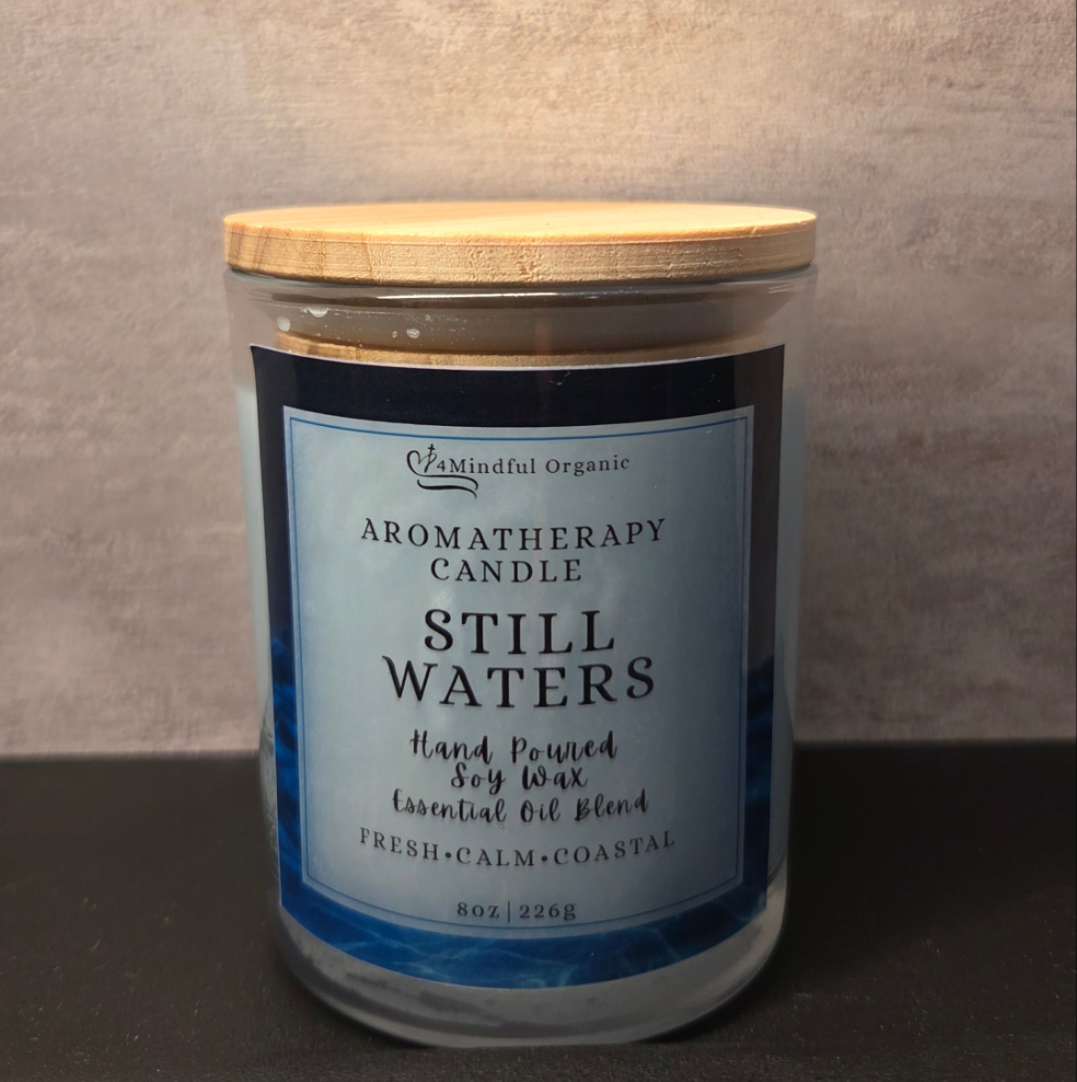Still Waters Aromatherapy Candle - 4Mindful Organic LLC 