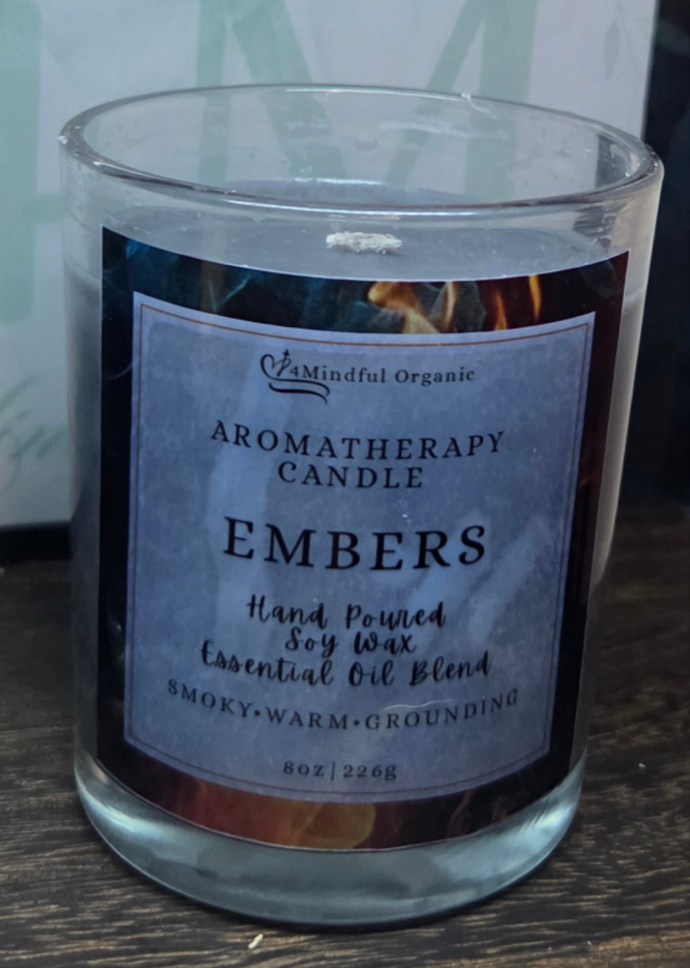 Embers Aromatherapy Candle - 4Mindful Organic LLC 
