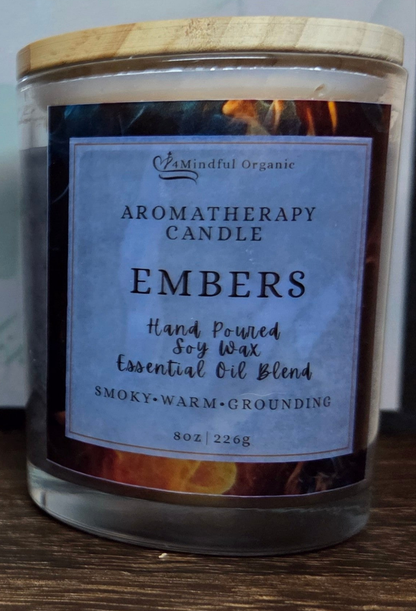 Embers Aromatherapy Candle - 4Mindful Organic LLC 