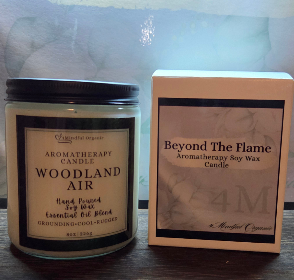 Woodland Air Aromatherapy Candle - 4Mindful Organic LLC 