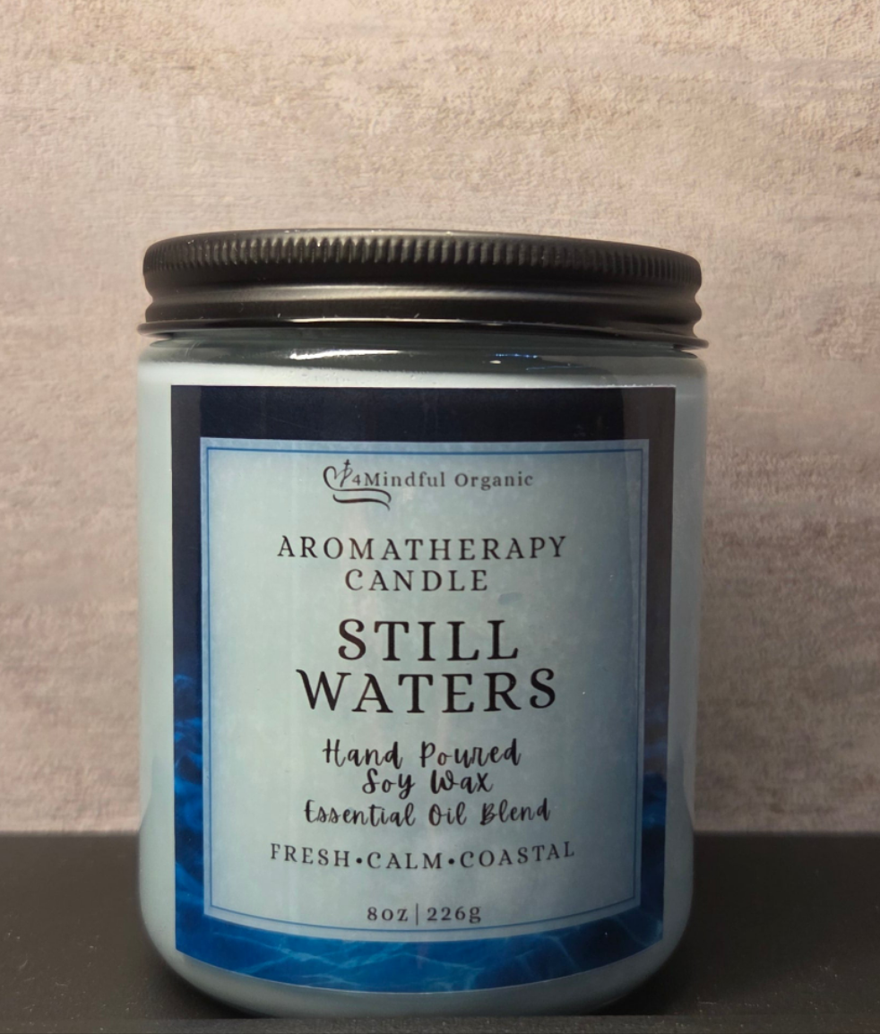 Still Waters Aromatherapy Candle - 4Mindful Organic LLC 