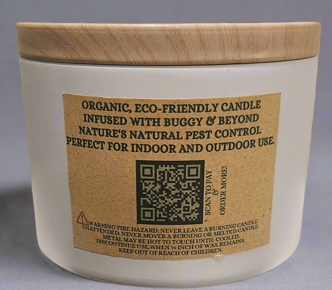 Buggy & Beyond 8oz Organic Soy Wax Candle - 4Mindful Organic LLC 
