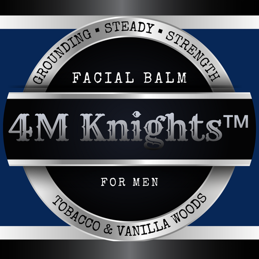 4M Knights™ Facial Balm for Men – Tobacco & Vanilla Woods - 4Mindful Organic LLC 
