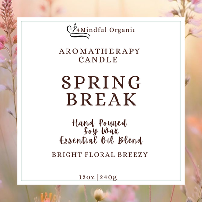 Spring Break | Hand-Poured, Pure Essential Oil Aromatherapy Candle - Woodwick - 4Mindful Organic LLC 
