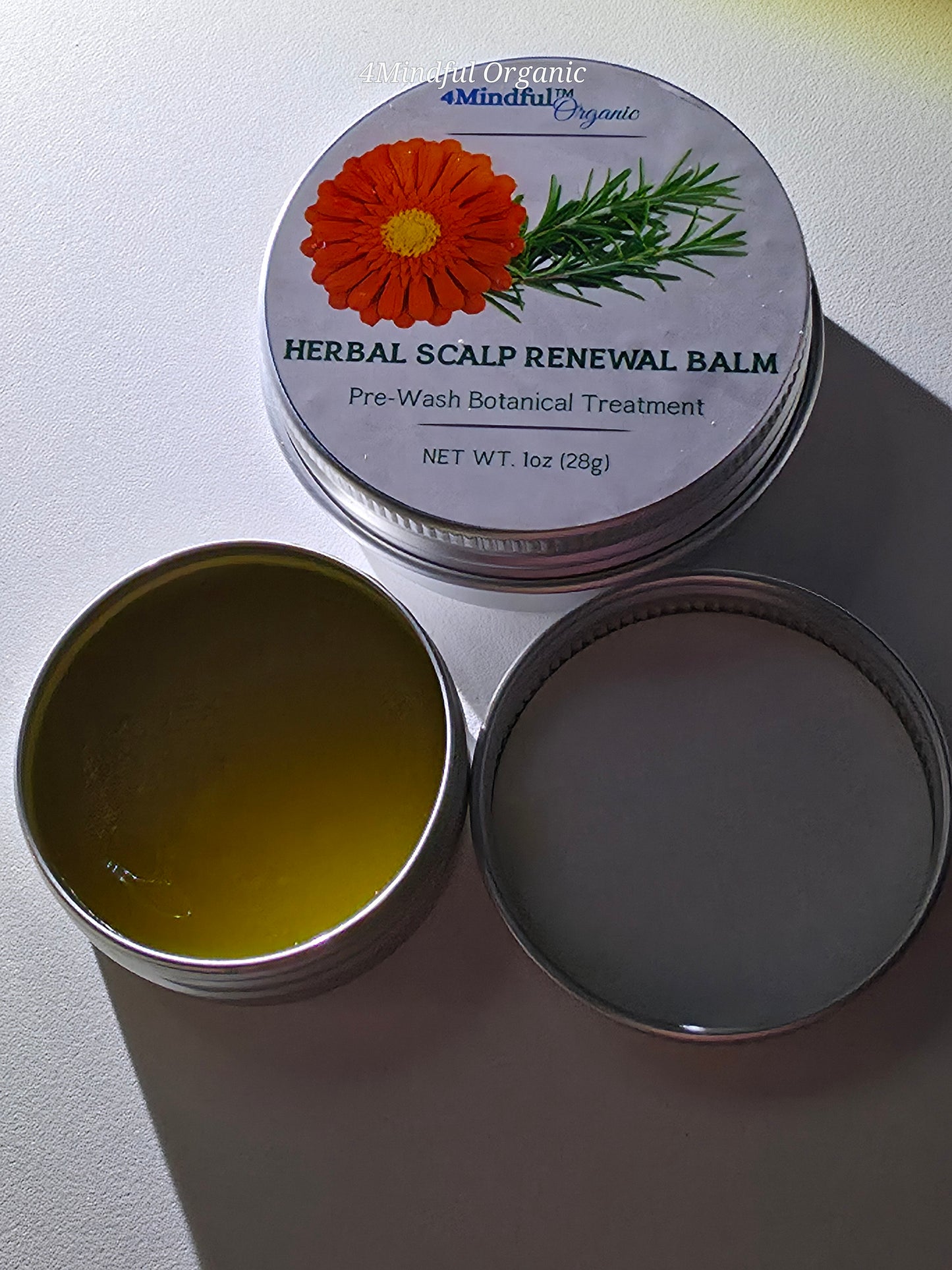 Herbal Scalp Renewal Balm - 4Mindful Organic LLC 