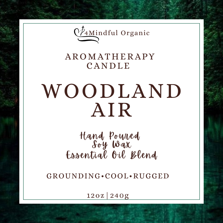 Woodland Air Aromatherapy Candle - 4Mindful Organic LLC 
