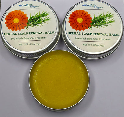 Herbal Scalp Renewal Balm - 4Mindful Organic LLC 